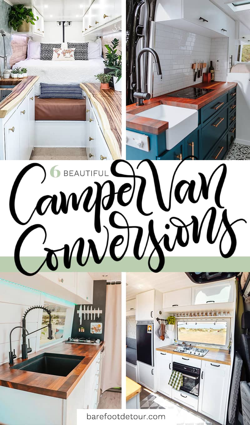 campervan conversion collage