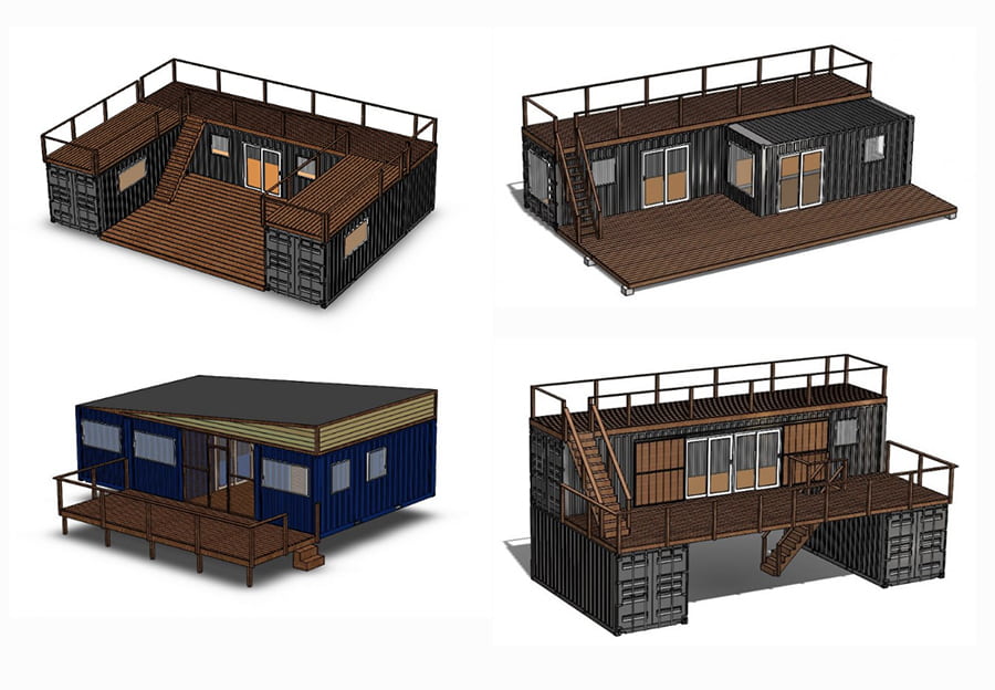 single shipping container homes