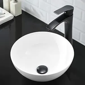 small round bathroom sink