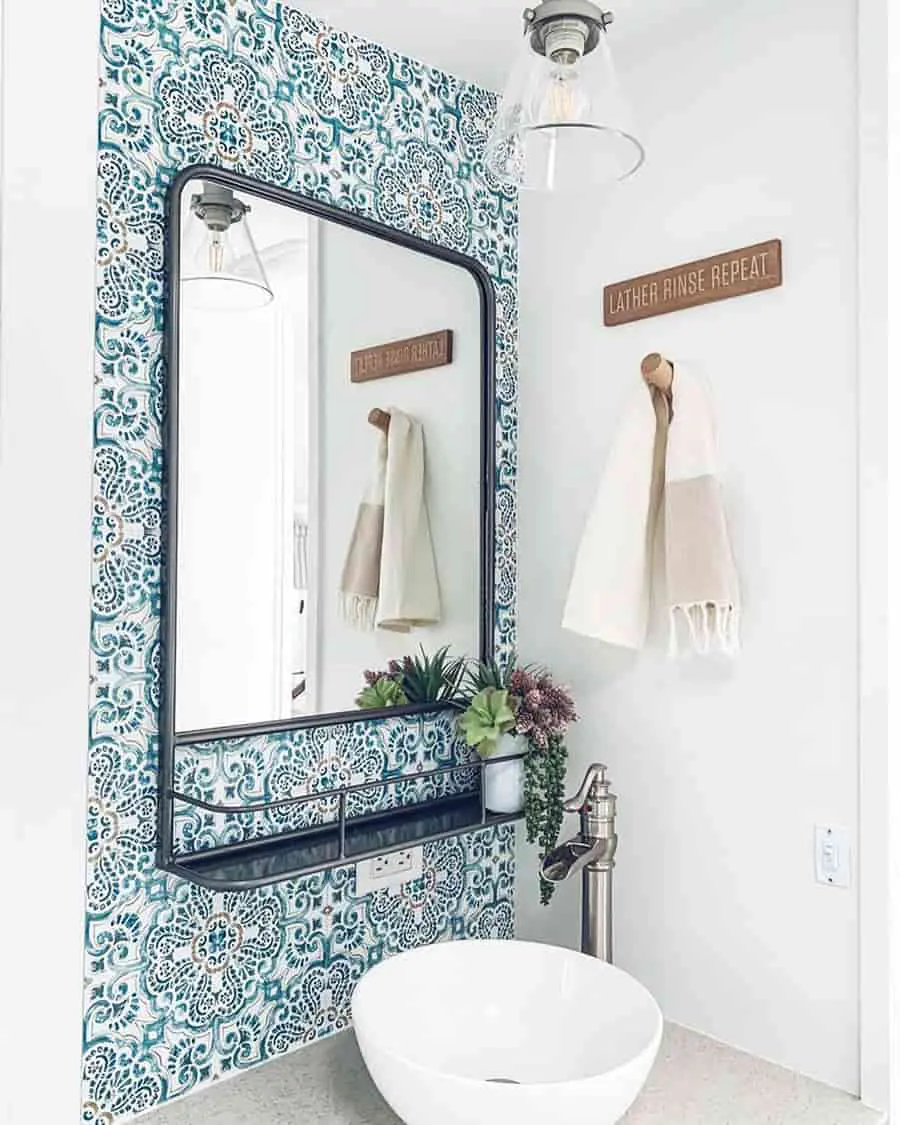 rv bathroom backplash wallpaper