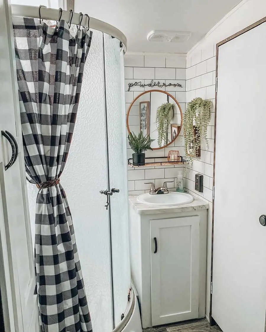 Rv Bathroom Ideas 21 Mind Ing, Camper Shower Curtain Track