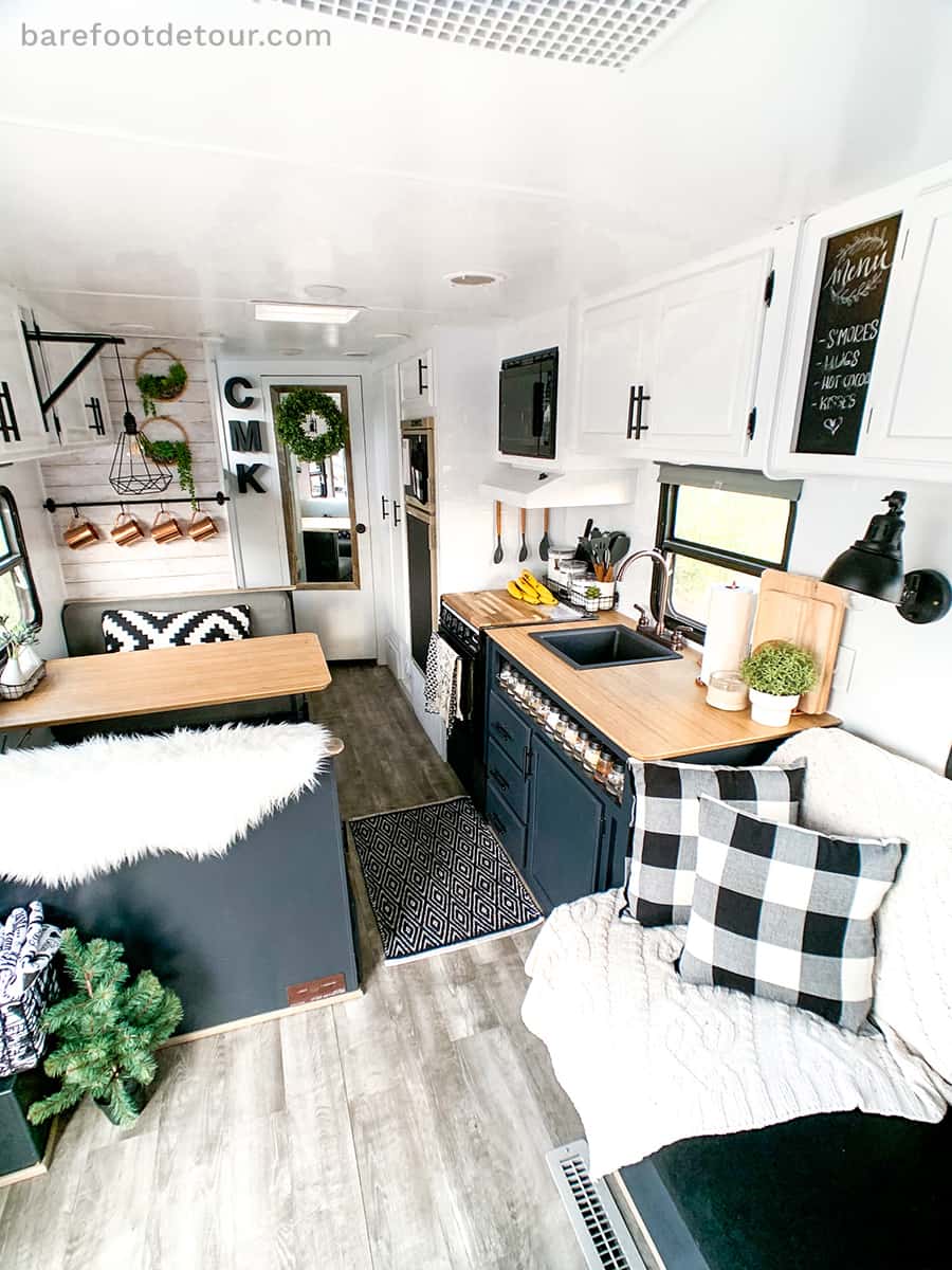 RV renovation   How to remodel a Camper on a Budget Full Process