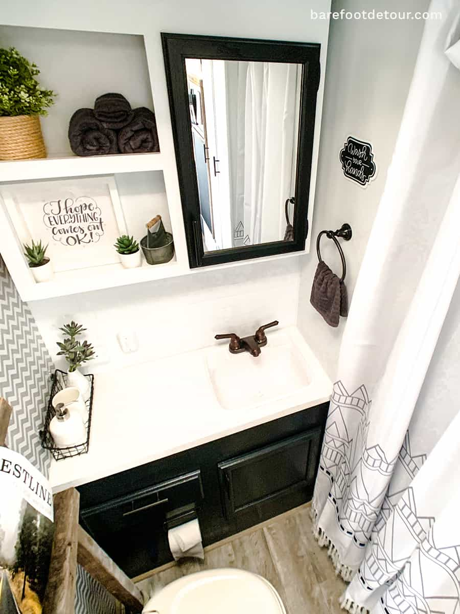 modern rv bathroom renovation