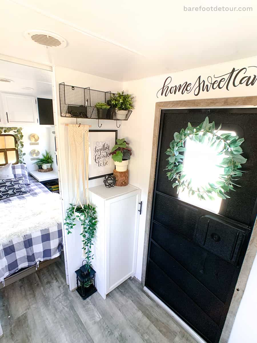 Before & After: RV bedroom and bathroom get a modern update!